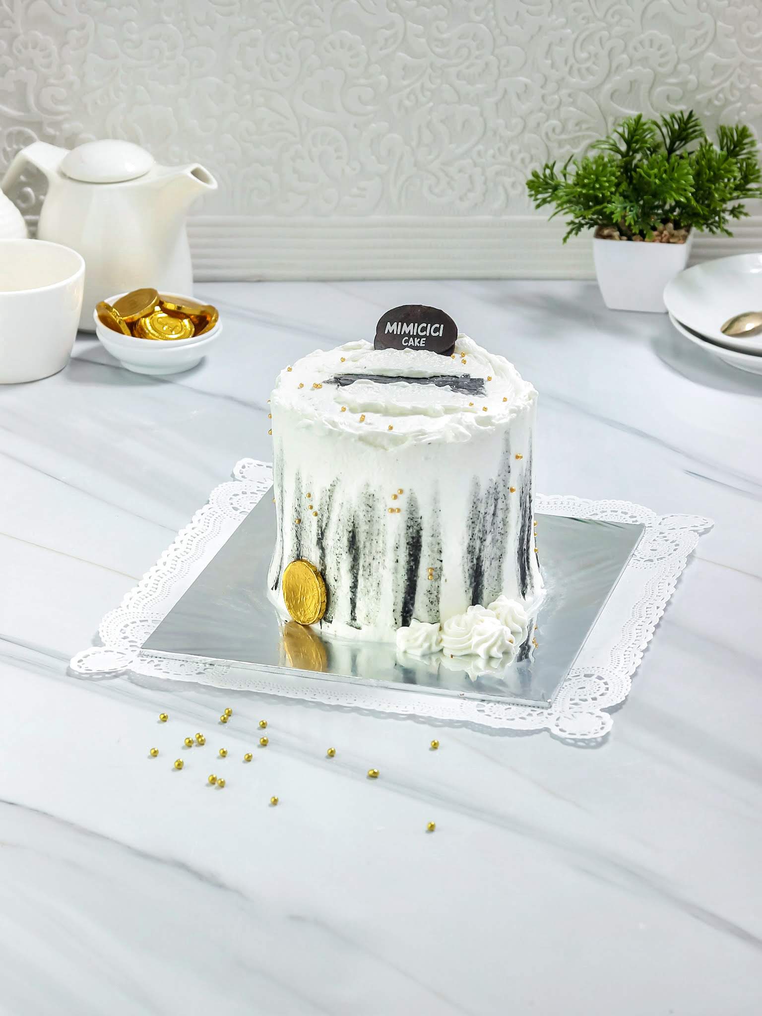 Korean Cake Black Stripe 12 Cm